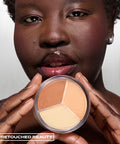 Blur On Lock Setting Powder in Translucent Peach – on model