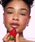 Sweet Treat Lip Oil in Strawberry Drip – on model