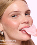 Sweet Treat Lip Oil in Cotton Candy – on model