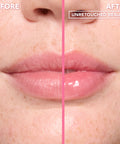 Sweet Treat Lip Oil in Melon Paradise – before and after