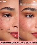 Glass On Lock Setting Spray – before and after