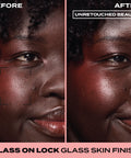 Glass On Lock Setting Spray – before and after