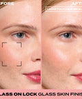 Glass On Lock Setting Spray – before and after