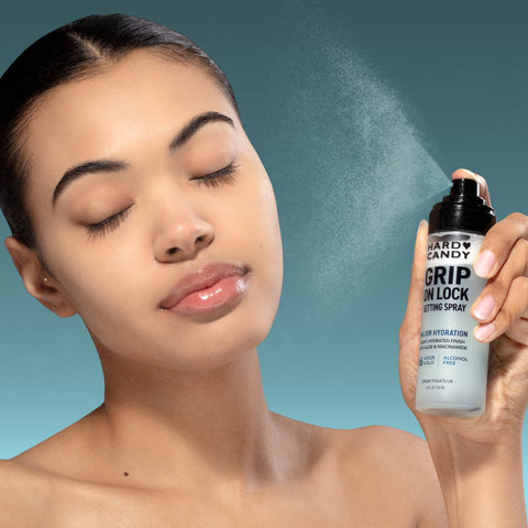 Grip on Lock Setting Spray – on model