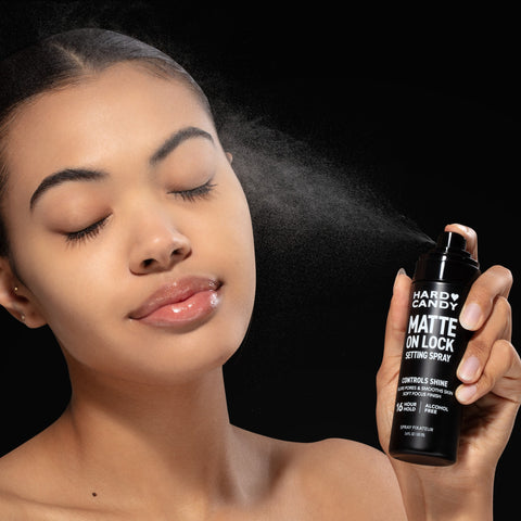 Matte On Lock Setting Spray – on model